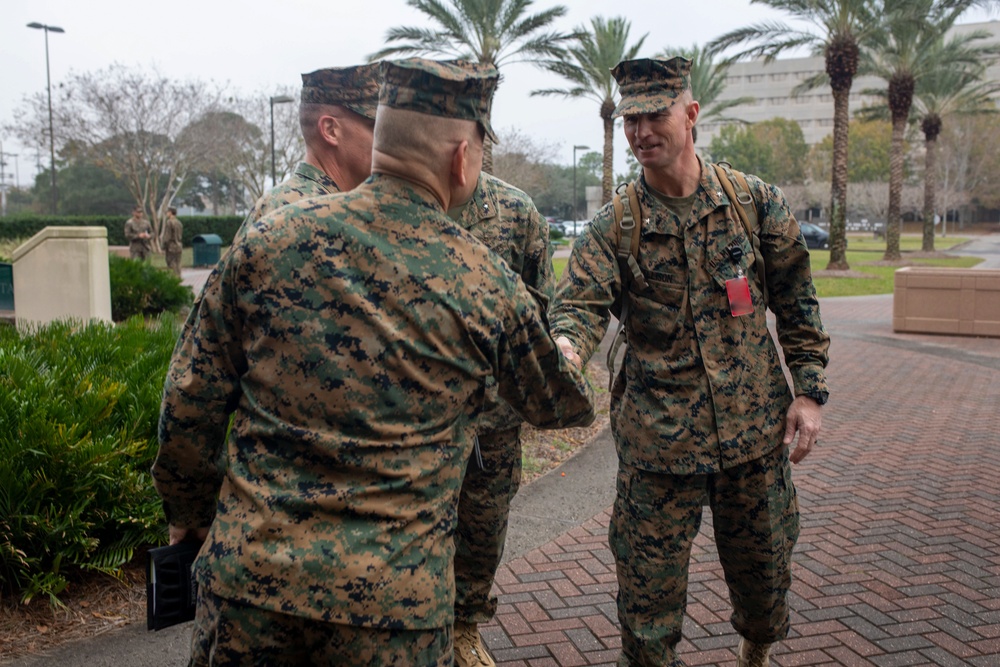 Generals from Combat Development and Integration visit Marine Forces Reserve and Marine Forces South