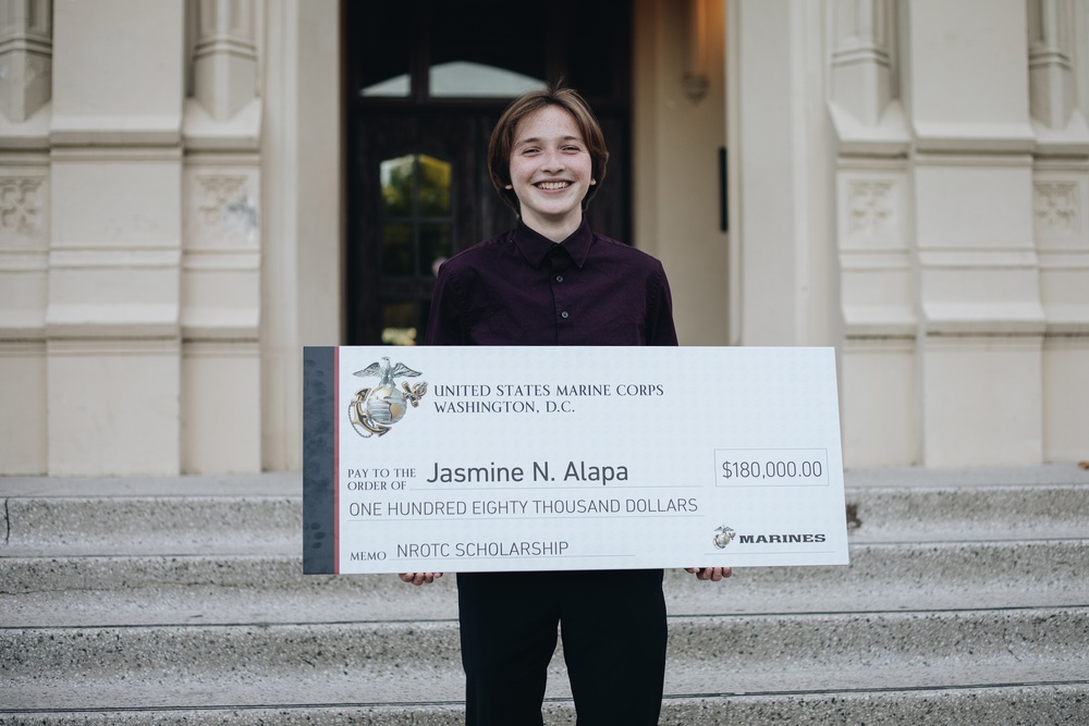 RS San Francisco: Jasmine  Alapa NROTC Check Presentation