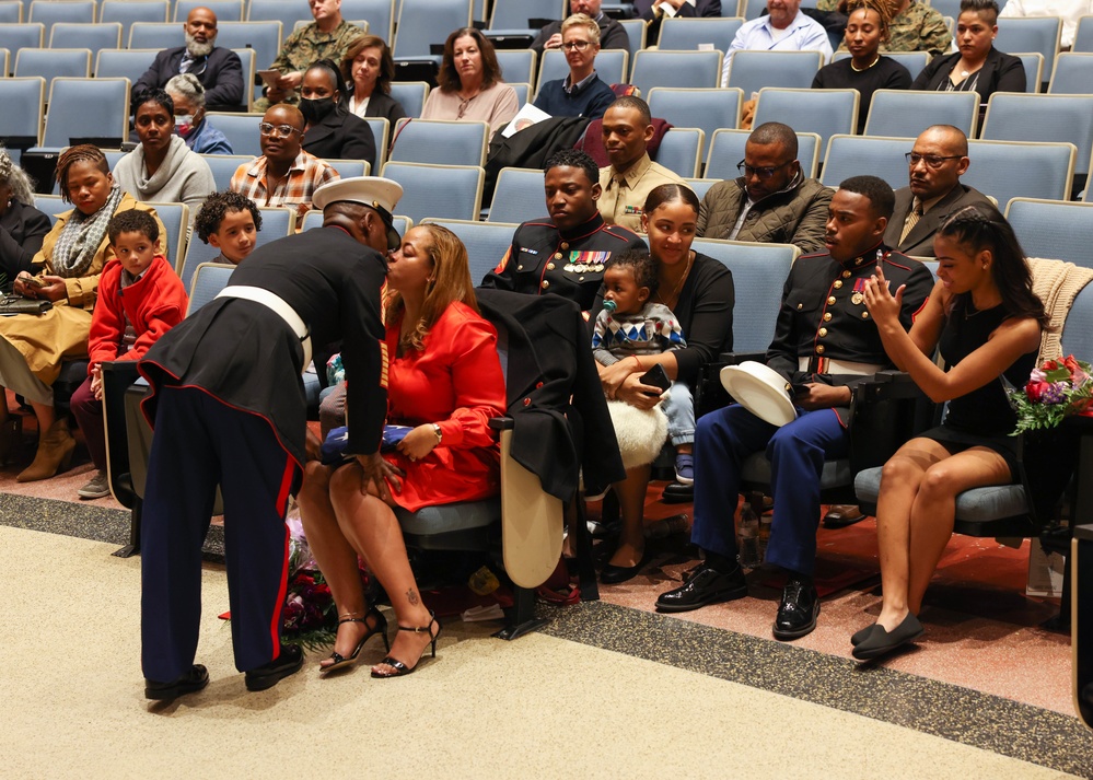 Master Gunnery Sgt. Curtis Wilson Retirement Ceremony