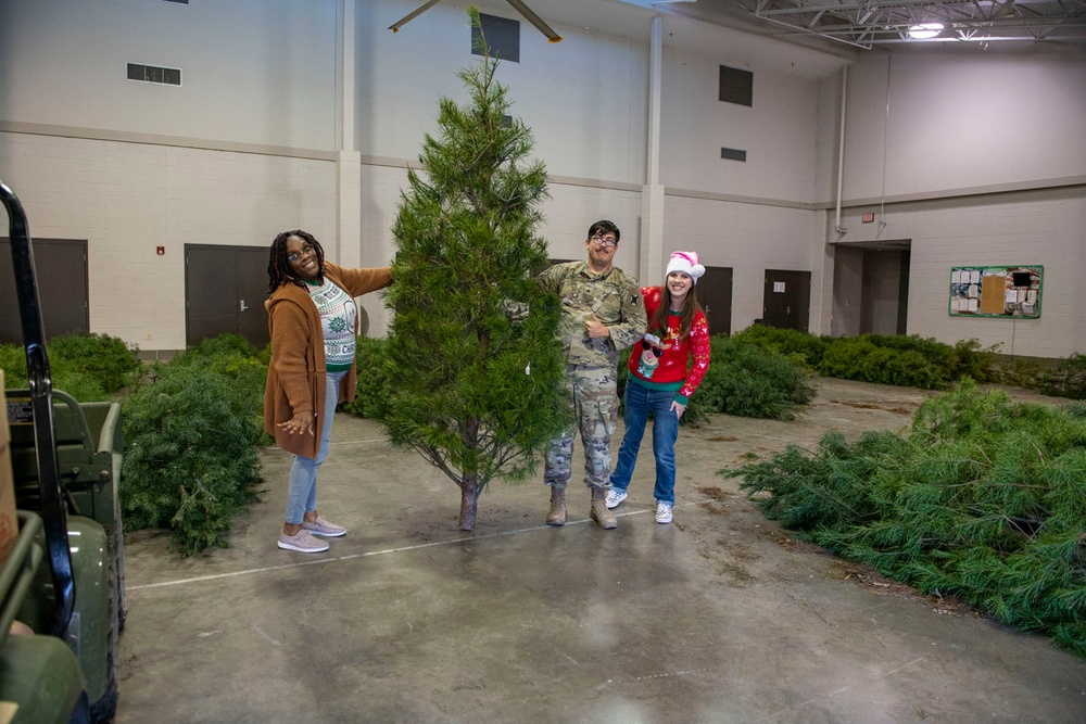 La. Guard spreads holiday cheer with donated Christmas trees