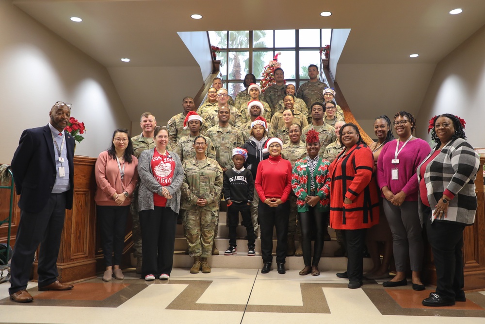 Soldiers, Liberty County Schools Donate Gifts