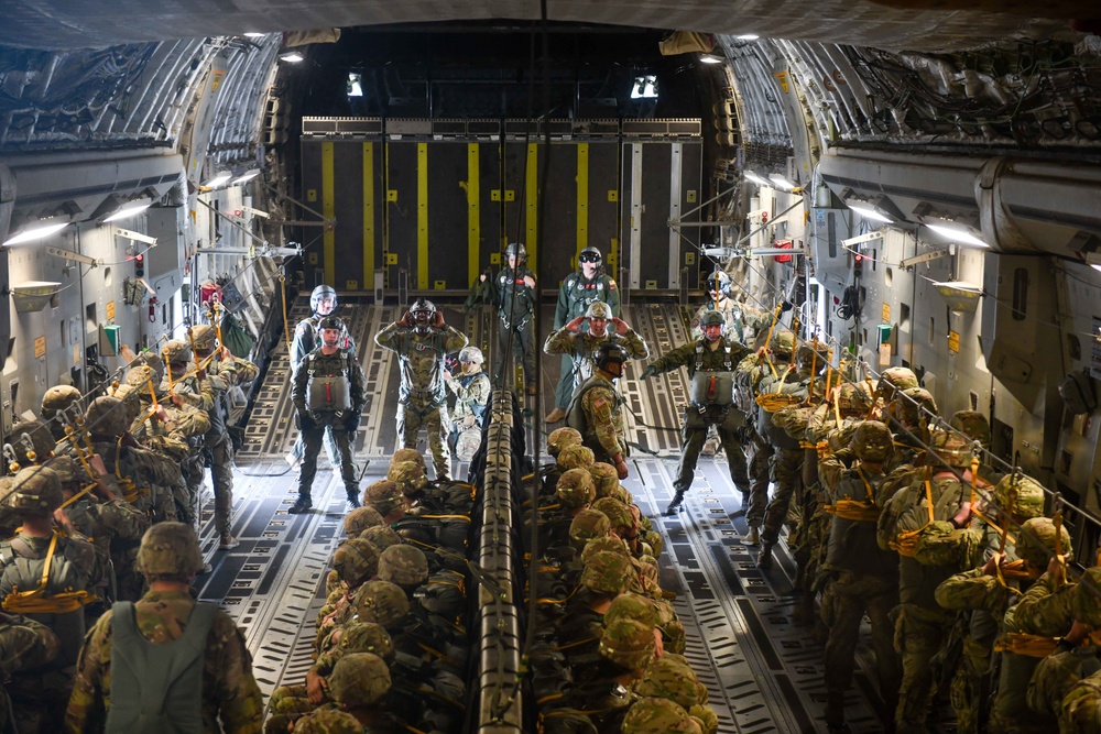 Jumping for joy: 58 AS supports Operation Toy Drop