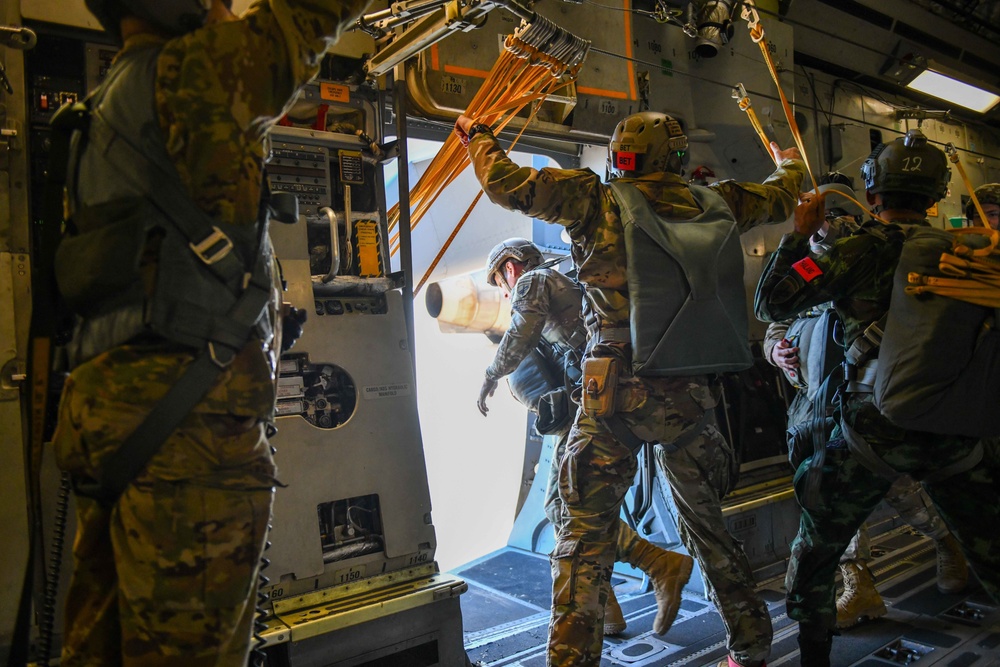 Jumping for joy: 58 AS supports Operation Toy Drop