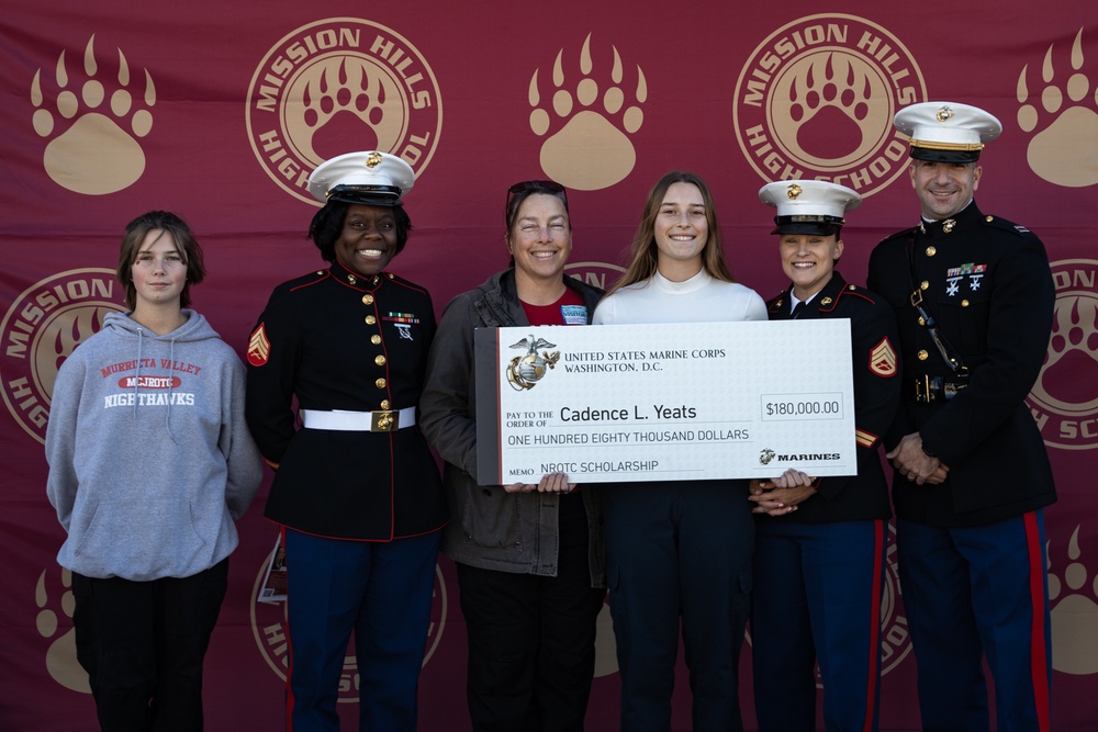 RS San Diego NROTC Check Presentations