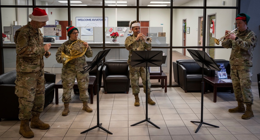 USAF Heritage of America Band brass quartet visits SJAFB