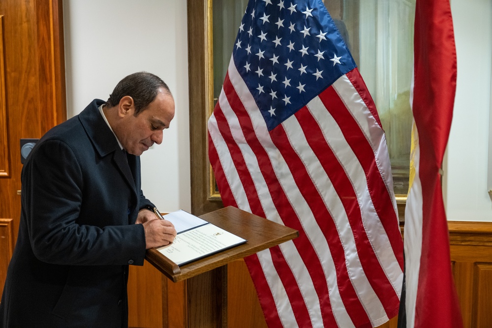 Secretary Austin hosts Egyptian President Abdel Sisi