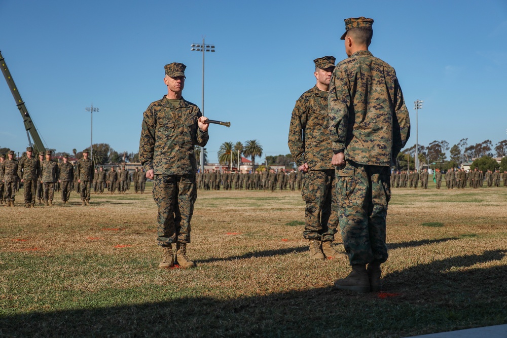 1st Marine Division holds relief, appointment ceremony