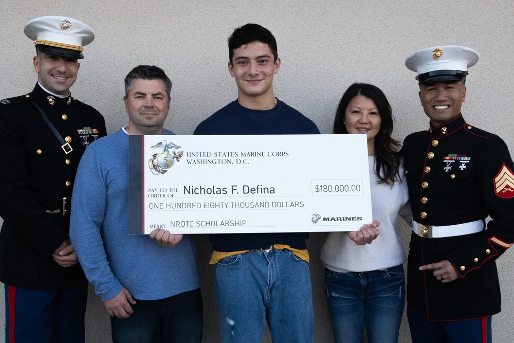 RS San Diego NROTC Check Presentations