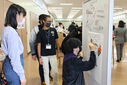 Japanese high school students cultivate friendship with peers at Camp Zama