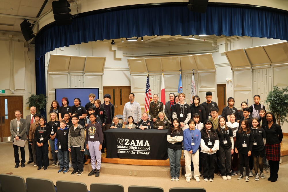 Japanese high school students cultivate friendship with peers at Camp Zama