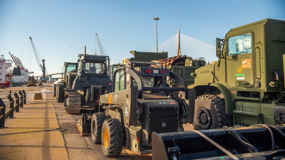 NMCB 11 transports equipment