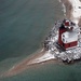 Round Island Light stands sentinel over Michigan's wintry Mackinac Island