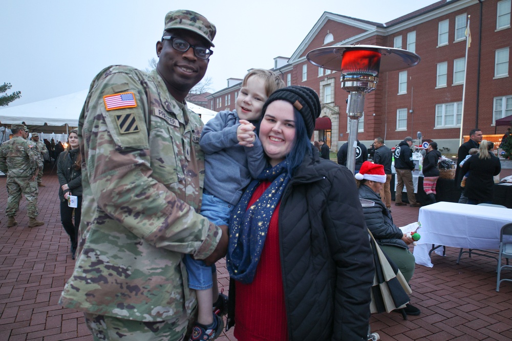 1st TSC children, commander usher in holiday season with tree lighting