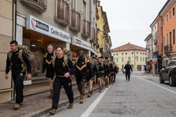 Sky Soldiers march to donate toys in local Italian communities