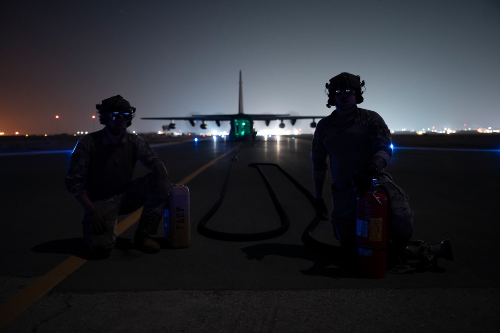 26th ERQS FARP Airmen perform combat FARP with MQ-9 Reaper