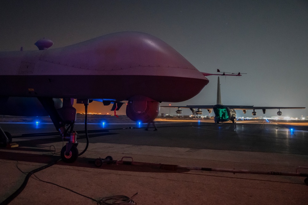 26th ERQS FARP Airmen perform combat FARP with MQ-9 Reaper