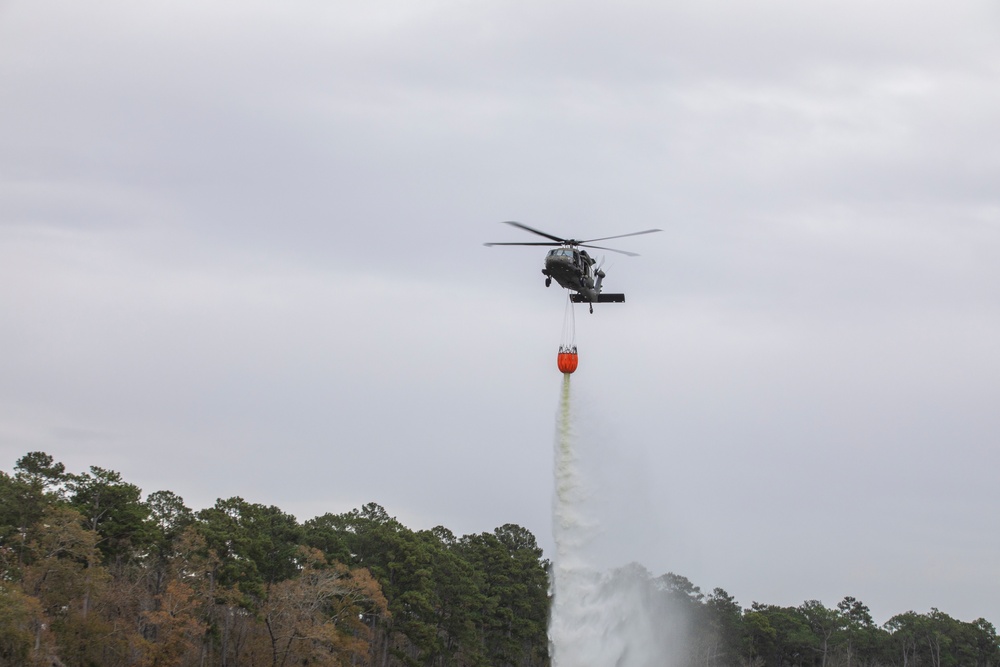 3rd Combat Aviation Brigade Soldiers conduct Bambi Bucket training