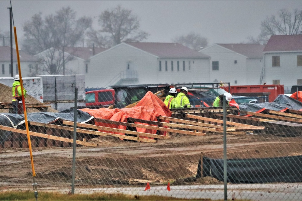 November 2022 construction operations of $11.96 million transient training brigade headquarters at Fort McCoy