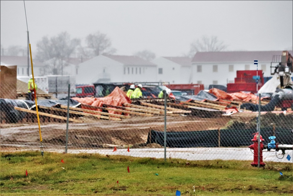 November 2022 construction operations of $11.96 million transient training brigade headquarters at Fort McCoy