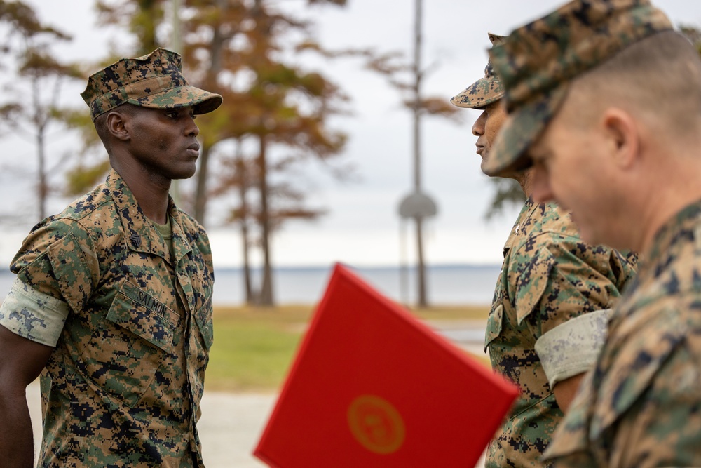 Sgt. Shevan Salmon Re-Enlistment Ceremony