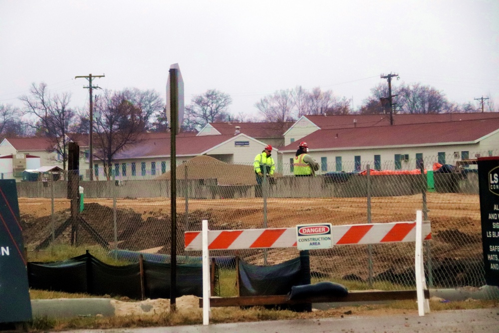 November 2022 construction operations of $11.96 million transient training brigade headquarters at Fort McCoy