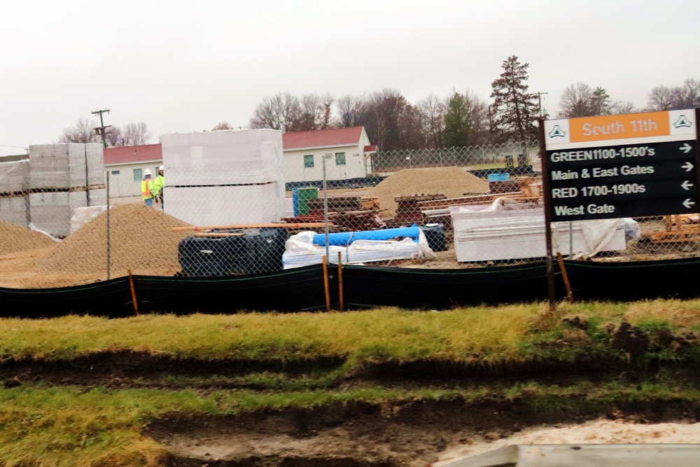 November 2022 construction operations of $11.96 million transient training brigade headquarters at Fort McCoy