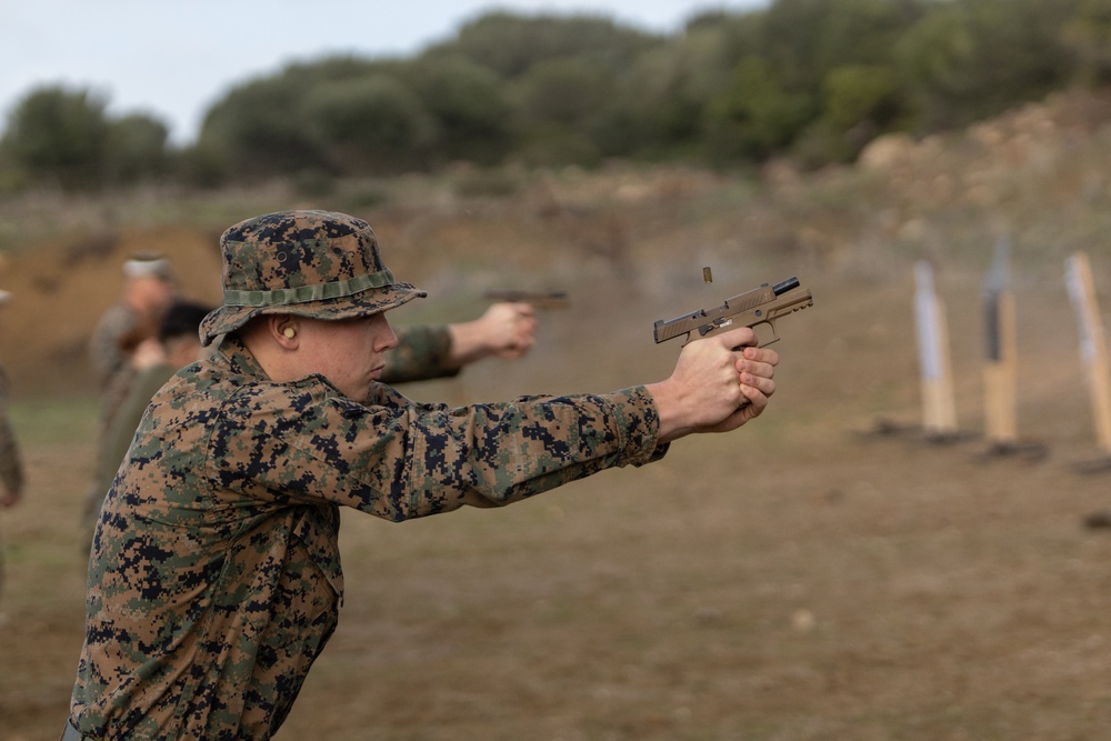 U.S. Marines with II MEF Rifle and Pistol Range, Rota, Spain