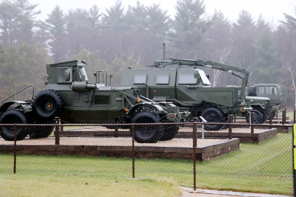 Fort McCoy's Equipment Park in historic Commemorative Area