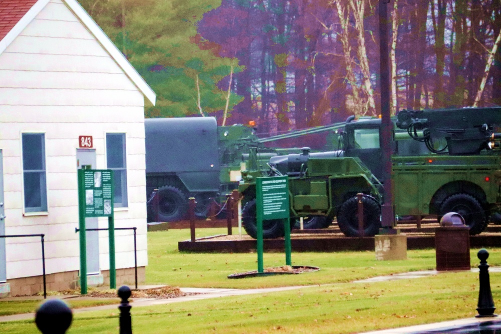 Fort McCoy's Equipment Park in historic Commemorative Area