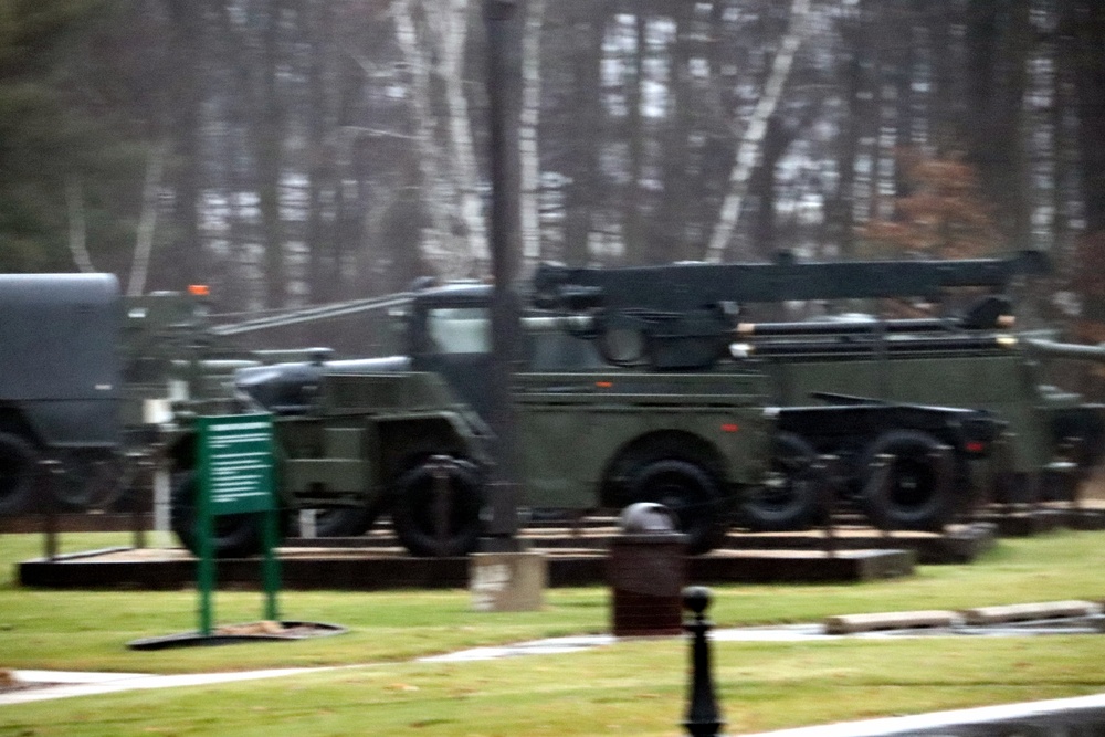 Fort McCoy's Equipment Park in historic Commemorative Area