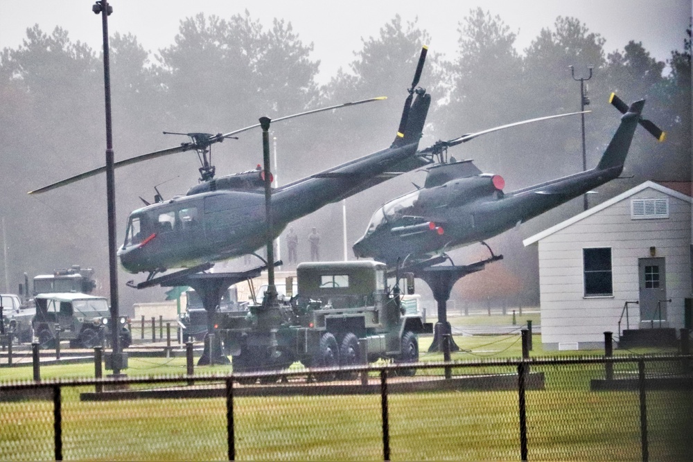 Fort McCoy's Equipment Park in historic Commemorative Area