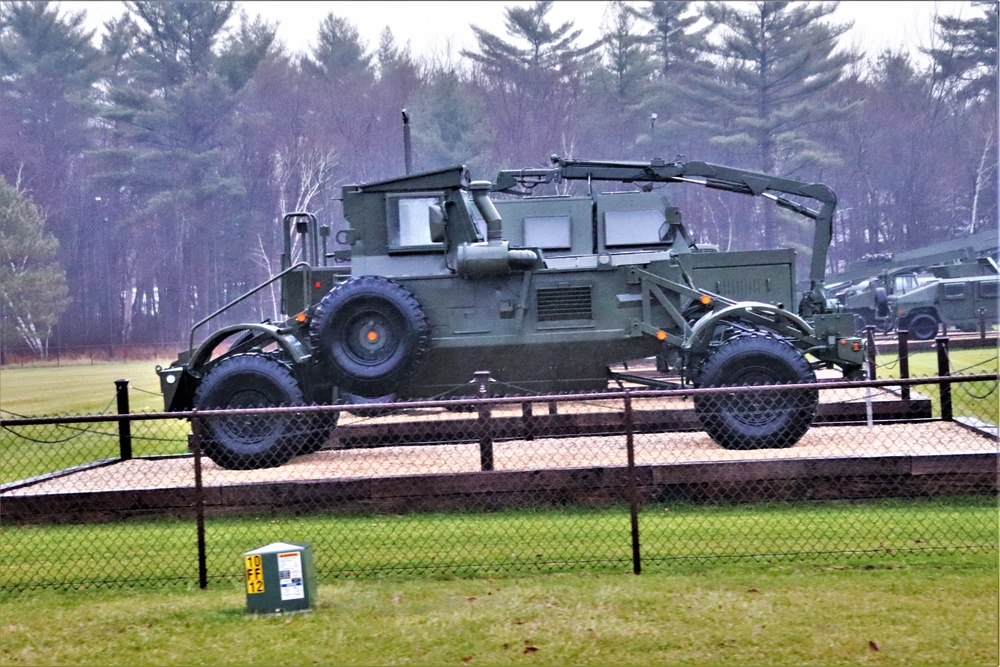 Fort McCoy's Equipment Park in historic Commemorative Area