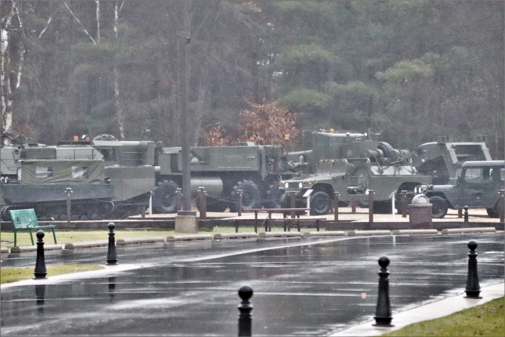 Fort McCoy's Equipment Park in historic Commemorative Area