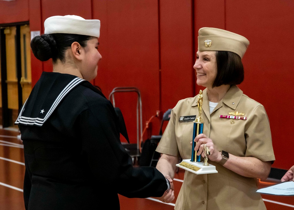 NSTC Commander Visits East Aurora HS NJROTC
