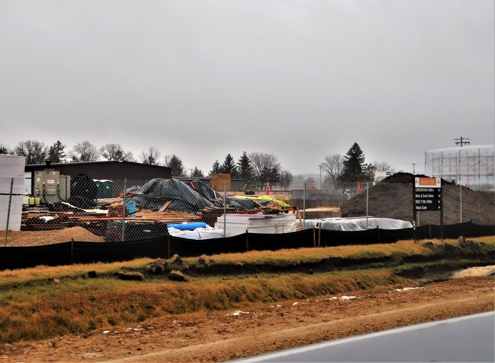 Construction operations continue in December 2022 on $11.96 million transient training brigade headquarters at Fort McCoy