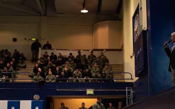 USS Theodore Roosevelt (CVN 71) Sailors participate in a mental health stand down