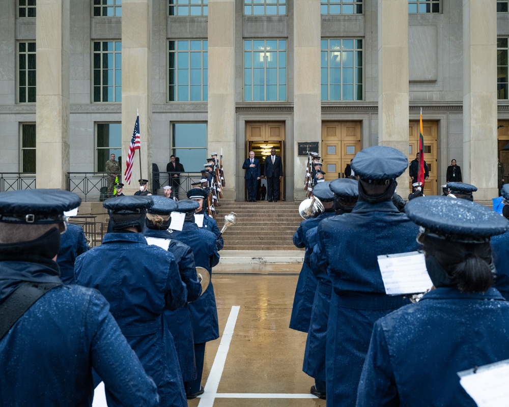 Secretary of Defense Hosts Lithuanian Defense Minister