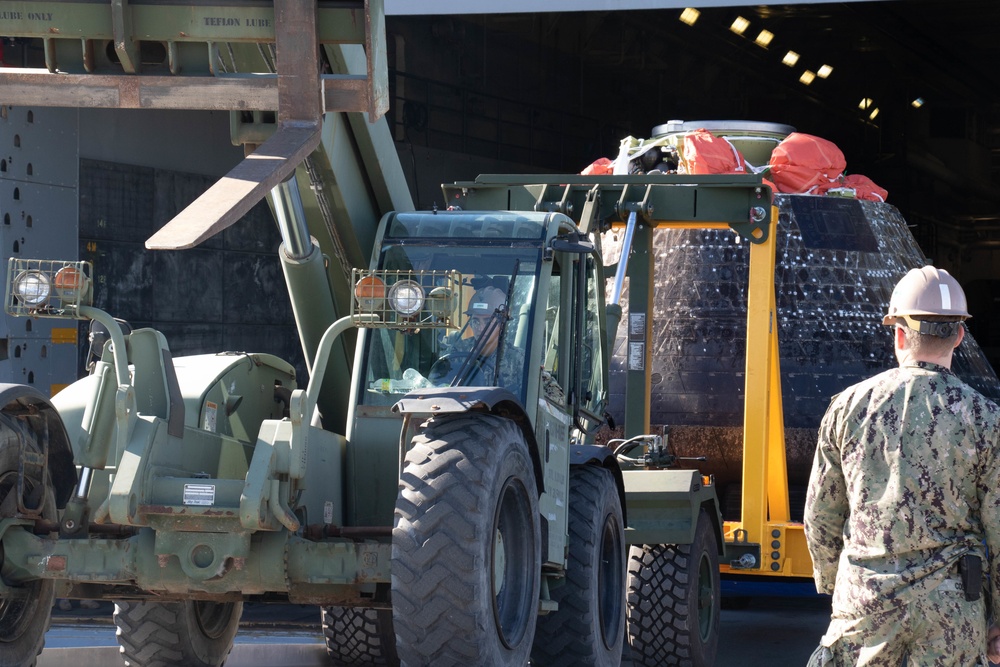 ACB 1 Transports NASA Artemis I Orion Spacecraft