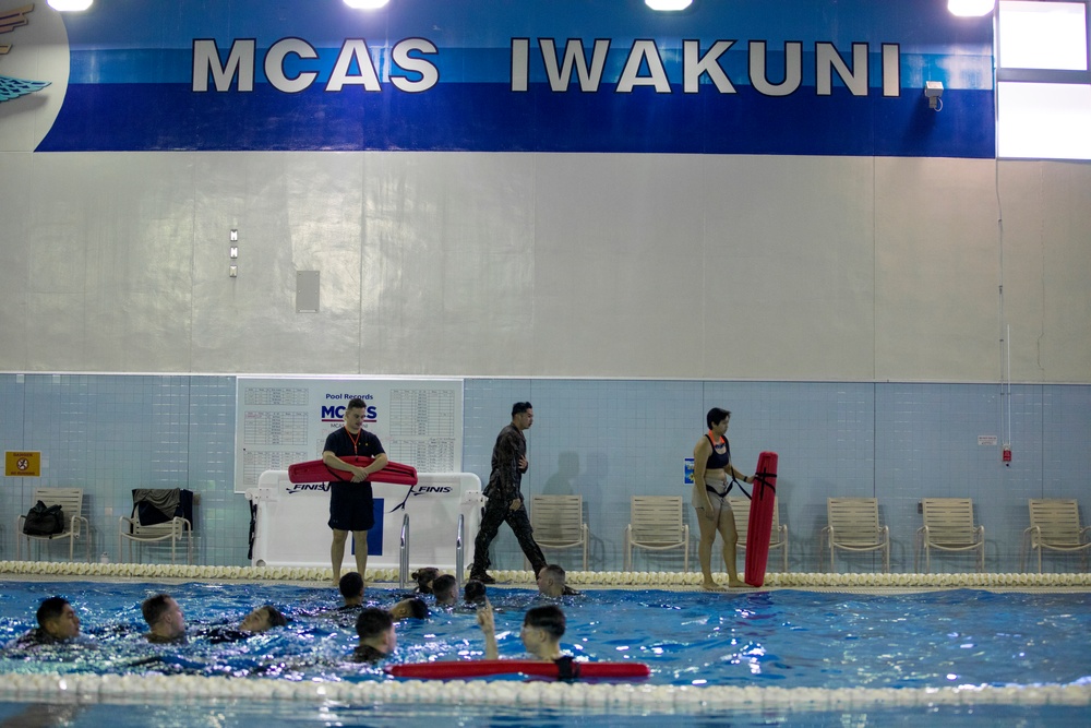 U.S. Marines, JMSDF take part in Bilateral Swim Qualification