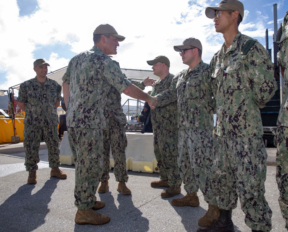 Commander, Submarine Force, U.S. Pacific Fleet Tours Guam