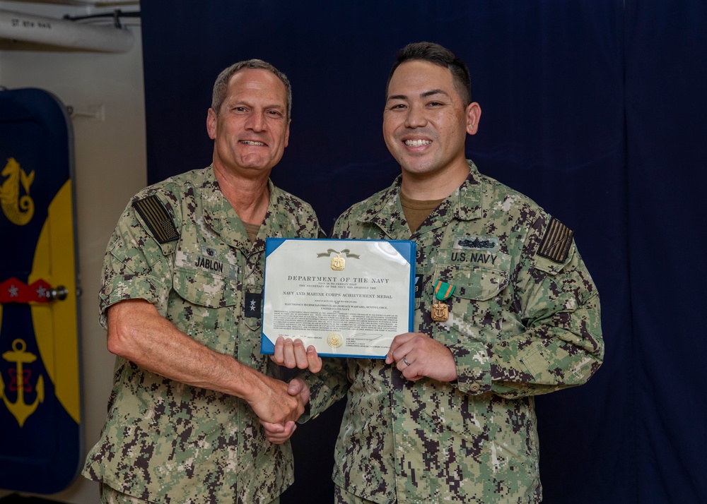 Commander, Submarine Force, U.S. Pacific Fleet Presents Awards to ESL Sailors of the Year