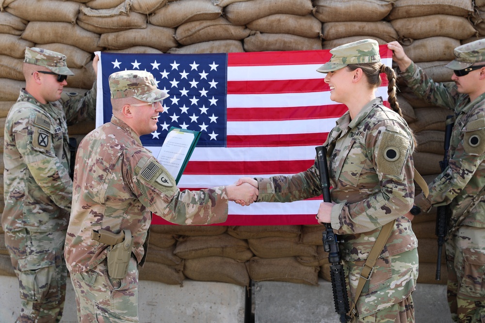 Ohio National Guard Soldier renews oath of enlistment