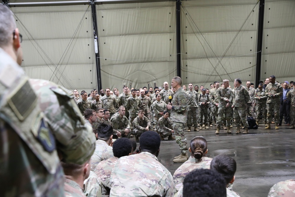 Chief of Staff and Sgt. Maj. of the Army visit MK Air Base