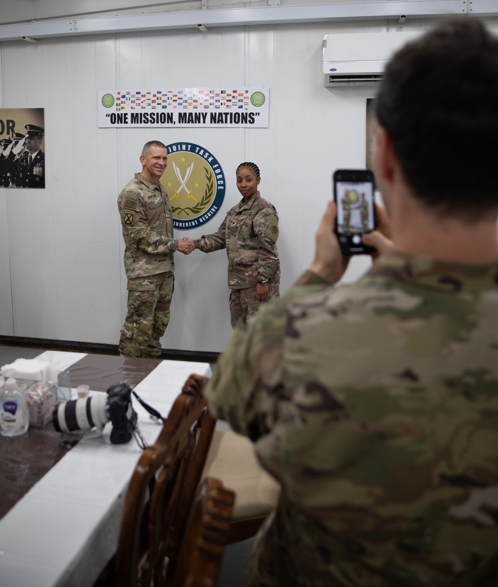 Sgt. Maj. of the Army Michael A. Grinston Visits Camp Arifjan, Kuwait