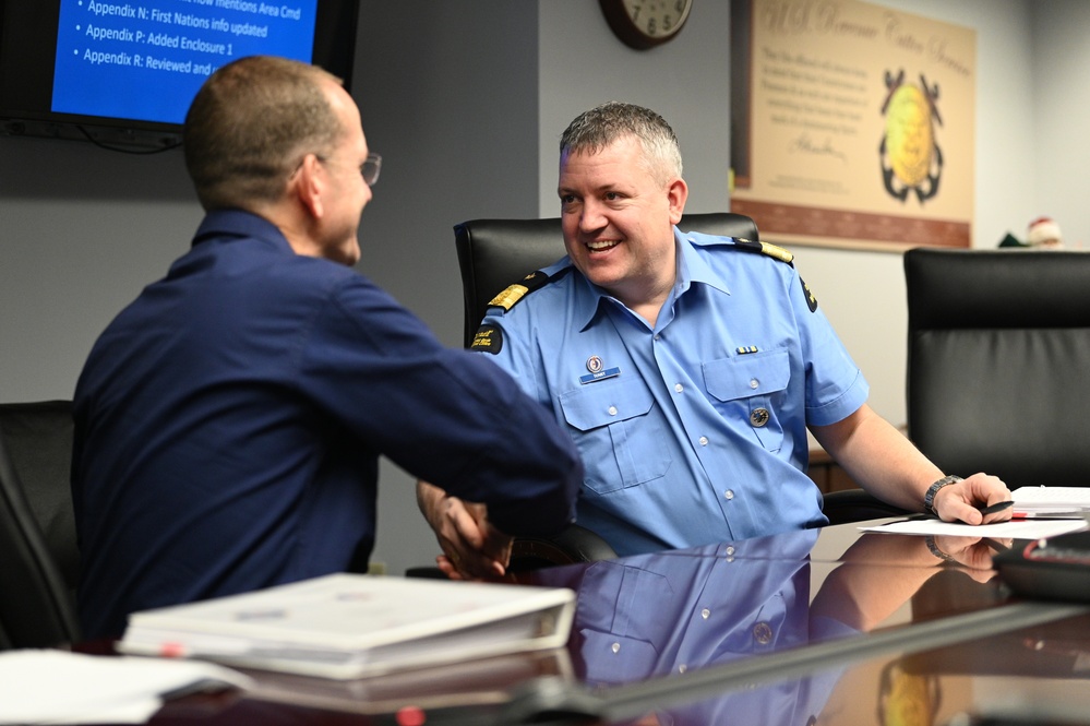 Canadian coast guard visits Boston