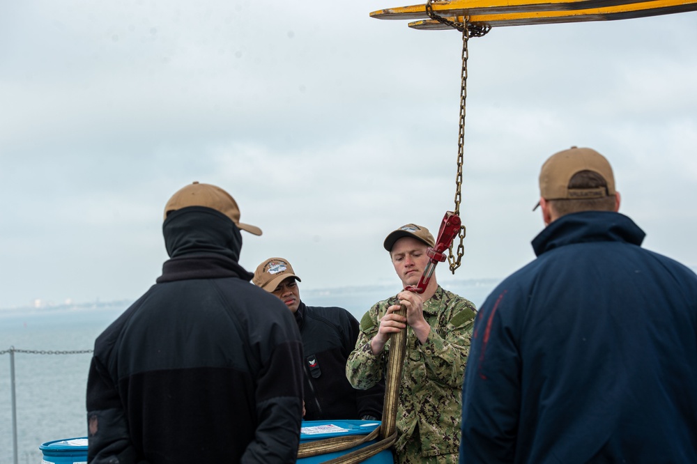 IKE Conducts Maintenance in Naval Station Norfolk