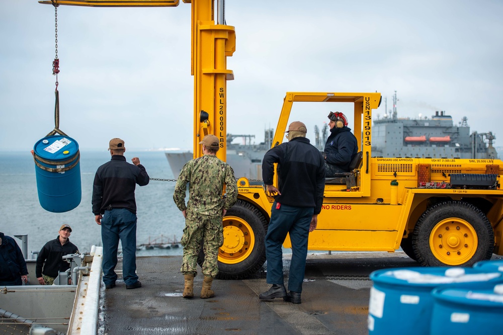 IKE Conducts Maintenance in Naval Station Norfolk