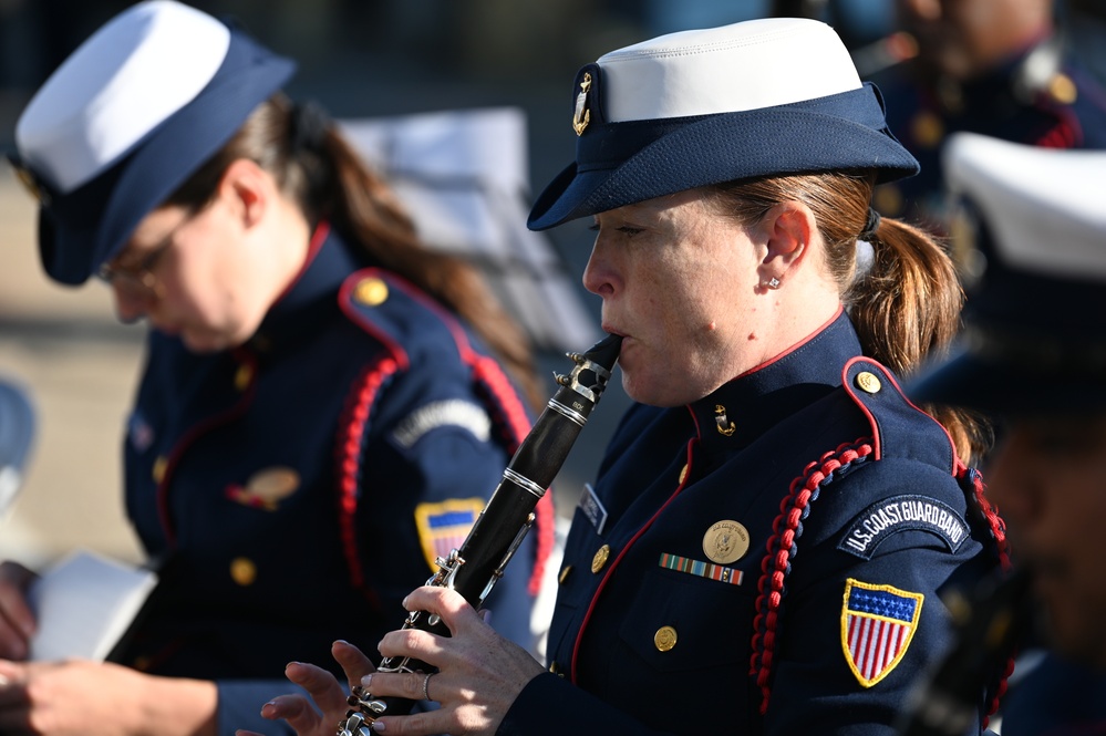 U.S. Coast Guard Band performs during FRC Commissioning