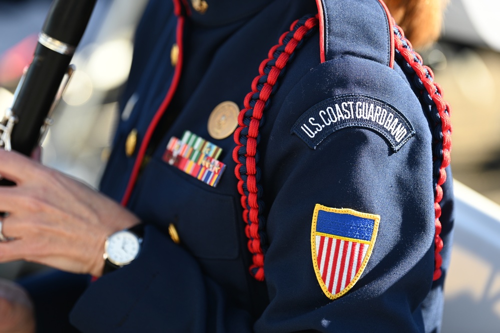 U.S. Coast Guard Band performs during FRC Commissioning