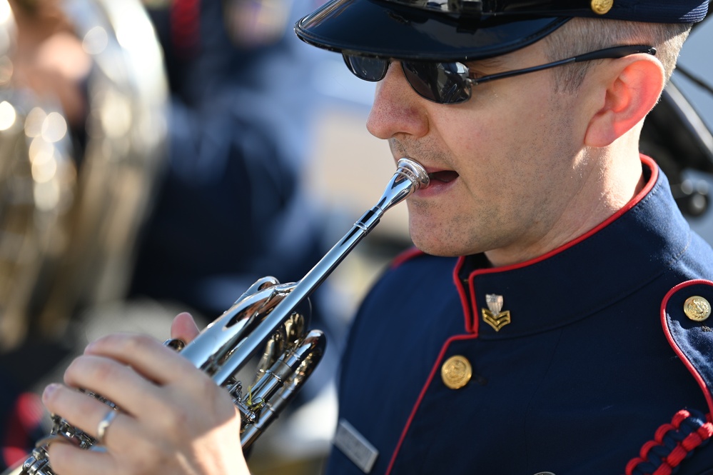 U.S. Coast Guard Band performs during FRC Commissioning